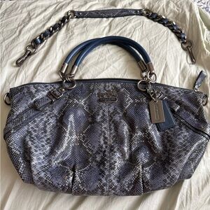 Coach Madison Sophia snakeskin print bag